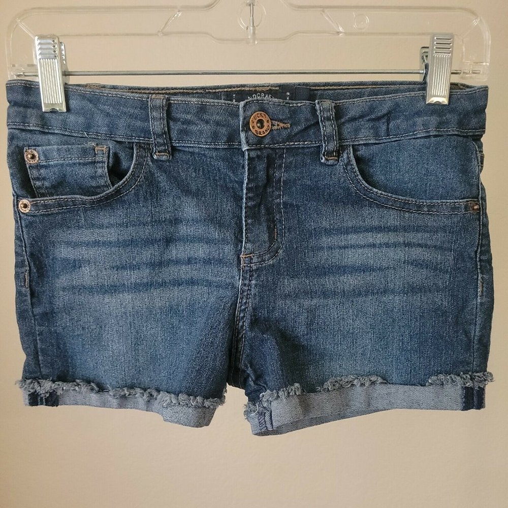 Lucky Brand Girls Riley Short Size 12 Blue Jean Cut Off Denim Shorts